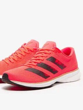 adidas Adizero ADIOS 5 TOKYO Solar Red Black White Gold Womens 8.5 US 40 2/3 EUR